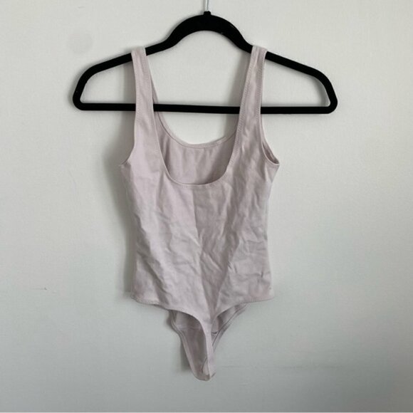 Aritzia Wilfred Free Leila Scoop Neck Bodysuit in Silene Light Pink • S Small - Picture 4 of 10